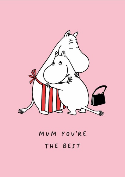 Cute Mother’s Day Card - Mum You’re The Best - Moomin created by Moomin Characters