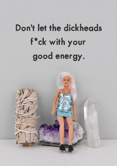 Funny Love And Friendship Card - Good Energy created by Bold & Bright Cards