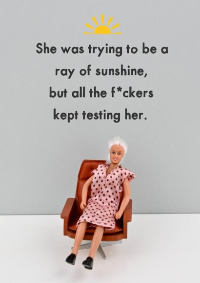 Funny Love And Friendship Card - A Ray Of Sunshine created by Bold & Bright Cards