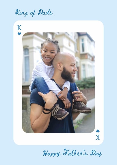 Classic Father's Day Card - Playing Card - King Of Dads created by Sundiva Designs