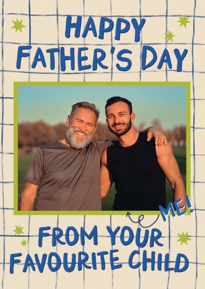 Funny Father's Day Card - Favourite Child created by Sweetlove Press