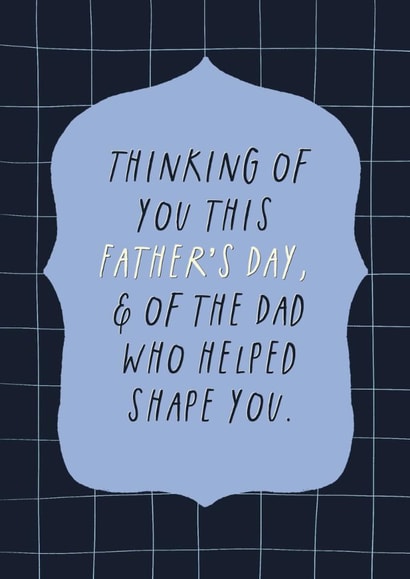 Classic Father's Day Card - Bereaved Dad - Thinking Of You created by Sweetlove Press