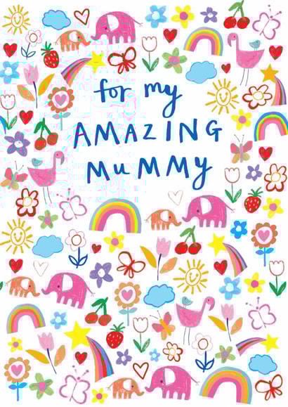 Cute Mother's Day Card - Amazing Mummy created by Paper Salad