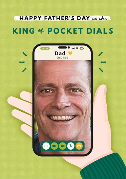 Funny Father's Day Card - King Of Pocket Dials created by Joanne Hawker
