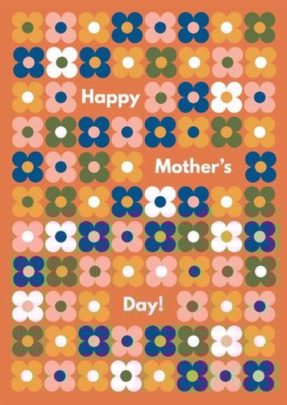 Arty Mother's Day Card - Flowers - Bold Patterned created by Happy Street