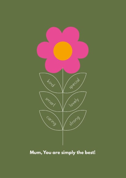 Graphic Mother's Day Flower Card created by Happy Street