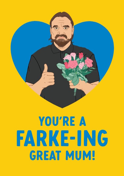 Funny Mother's Day Card - You're a Farke-ing Great Mum! - Leeds United Football created by The Cake Thief