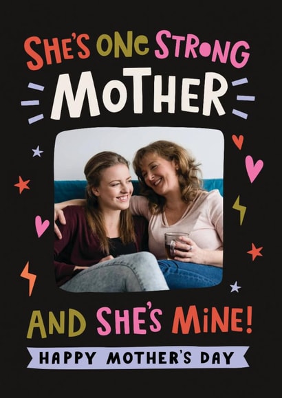 Classic Mother's Day Card - One Strong Mother created by Dotty Black