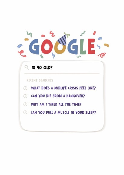 Funny birthday card for someone turning the big 4-0! created by Forever Blessed