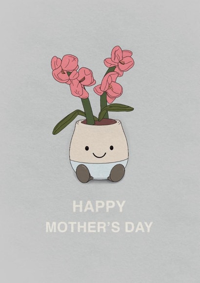 Cute Mother's Dat card for teddy and flower lovers - Happy Mother's Day created by Gards