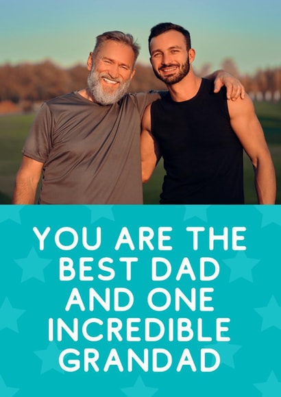 Classic Father's Day Card - Incredible Grandad created by Sundiva Designs