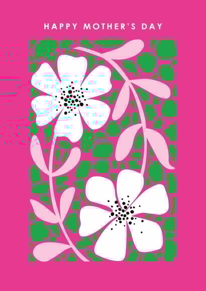 Arty Mother's Day Card - Bold Design - Flowers created by Happy Street