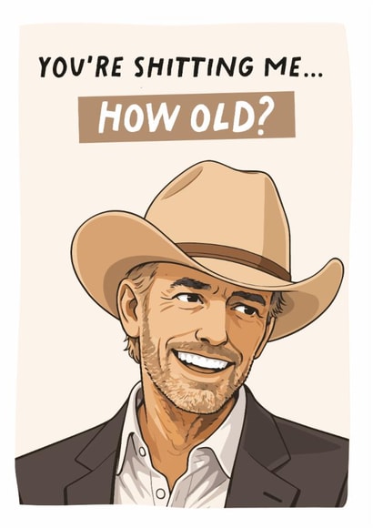 Tommy Norris Landman birthday card created by Percy & Pearl