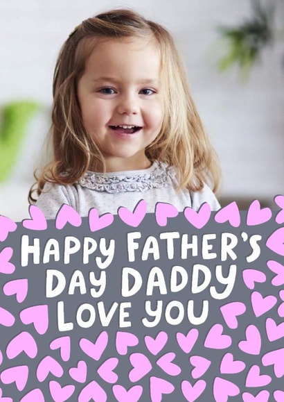 Classic Father’s Day Card - For Daddy - Love You created by Macie Dot Doodles