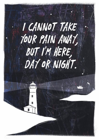 Heartfelt Mother's Day/Thinking Of You Card - Cannot Take Your Pain Away - Here For You created by Apart of Me