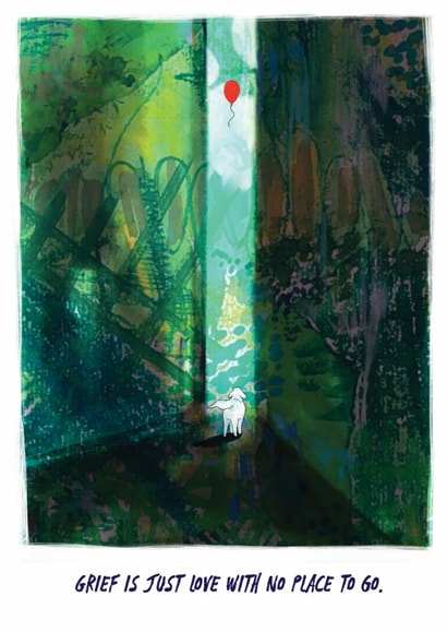 Heartfelt Mother's Day/Thinking Of You Card - Grief Is Just Love - Bereavement created by Apart of Me