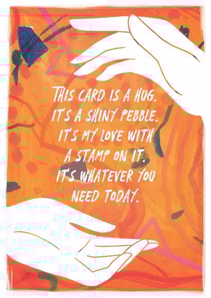 Heartfelt Mother's Day/Thinking Of You Card - This Card Is A Hug - Whatever You Need created by Apart of Me