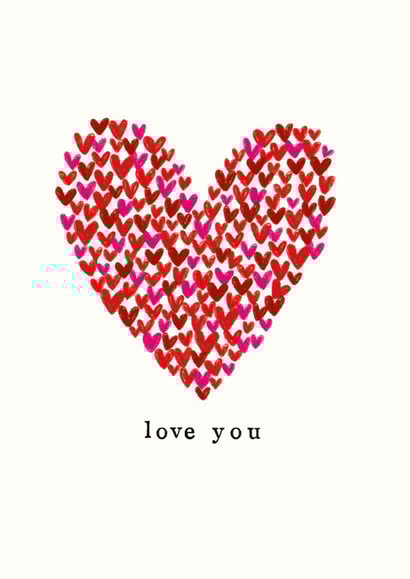 Classic Anniversary Card - Love You - Hearts created by Chloe Turner