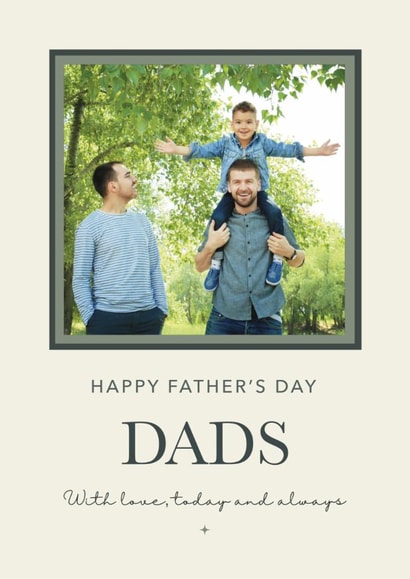 Classic Father’s Day Card — Dads – With Love created by Choo Choo 