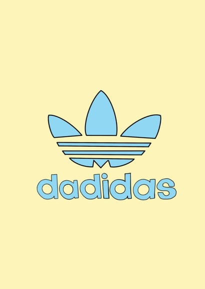 Dadidas - classic trainer loving fathers day card created by Becca Davis