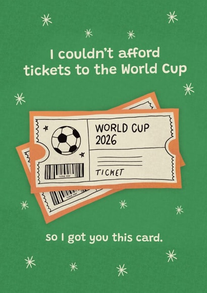 Funny Father's Day Card - World Cup Tickets created by Thayna Oliveira
