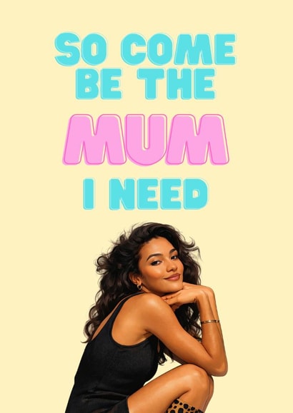 Funny Mother's Day Card for Mum - Olivia Dean Lyrics Play on Words created by RS Illustrations