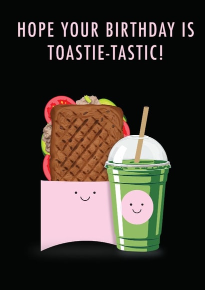 Cute Toastie Birthday Card created by Bhav creates