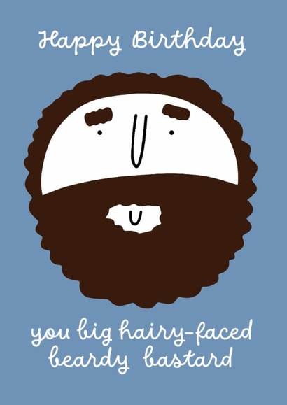 Big Beard Birthday created by Liverpool Card Studio