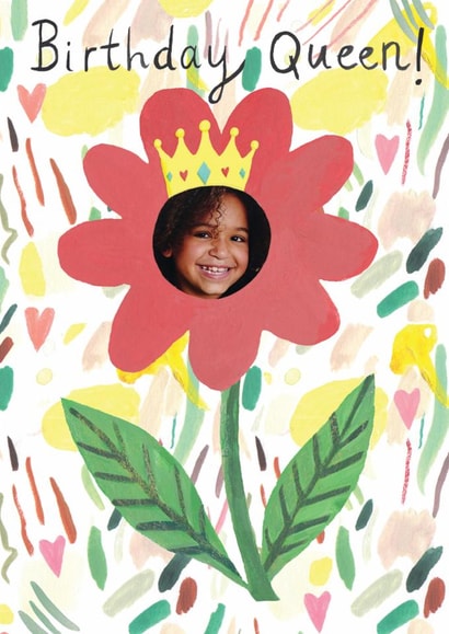 Cute Flower Queen Birthday Card  created by Just like Sophie
