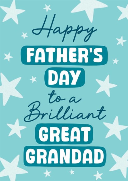 Cute Father's Day Card - For Great Grandad created by Stuck Shop Gifts