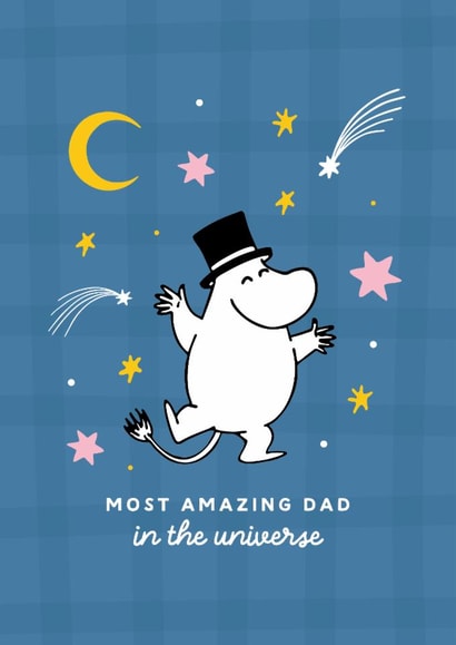 Cute Father’s Day Card - Moomin  - Most Amazing Dad created by Moomin Characters