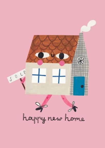 Cute New Home Card - Happy New Home - House created by Daria Solak