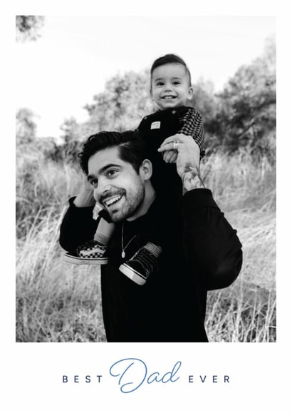 Classic Father's Day Card - Best Dad Ever - Minimalist created by Olivia Raufman Design