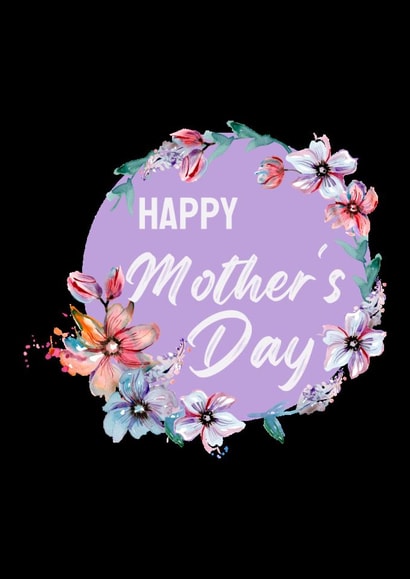Purple Modern Minimalist Happy Mother day Greeting Instagram story created by Abdeaziz aoura