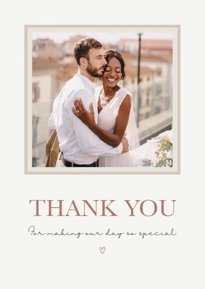 Classic Thank You Card - Wedding Guest created by Choo Choo 