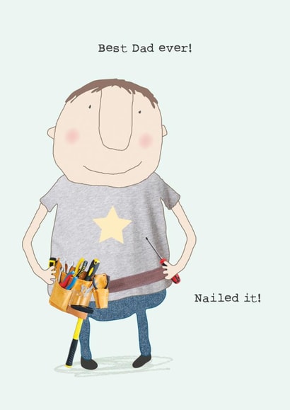 Funny Father's Day Card - DIY Dad - Nailed It created by Rosie Made A Thing