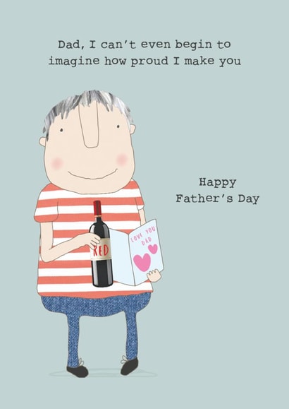 Funny Father's Day Card - Proud Dad created by Rosie Made A Thing