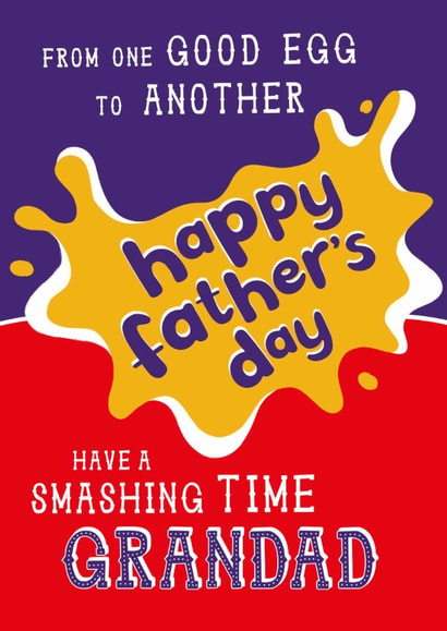 Classic Father's Day Card - Cadburys Chocolate Creme Egg - For Grandad created by la la la Designs