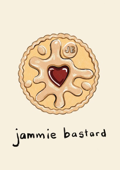 Cheeky Valentines Day or Birthday Card for Husband or Boyfriend - Jammie Bastard created by Oh That's A Good Sign