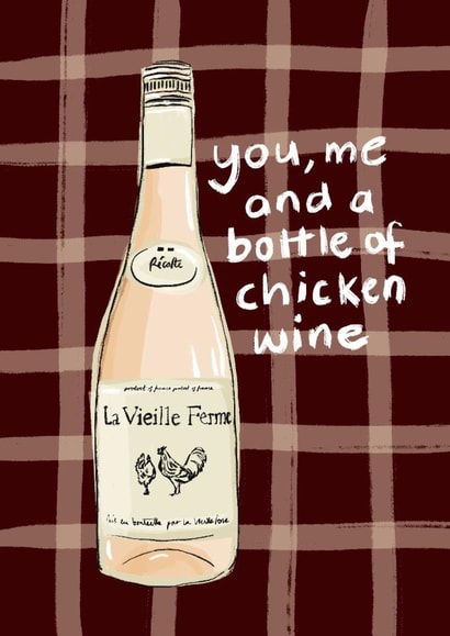 Classic Love And Friendship Card - Chicken Wine created by Oh That's A Good Sign