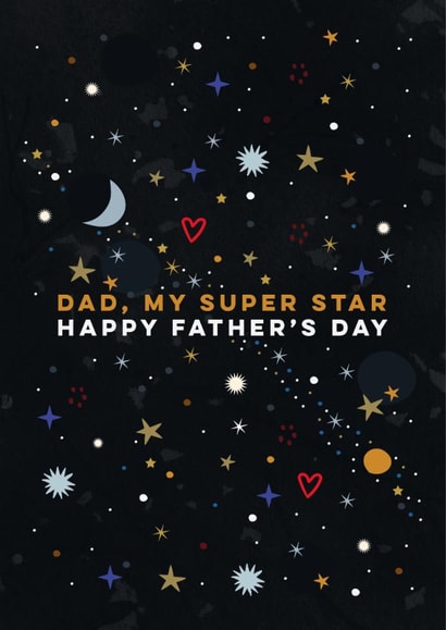 Space and Stars Father’s Day Card created by Eli the Goat