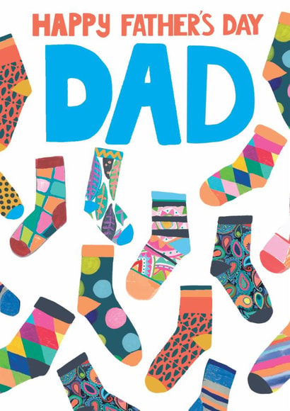 Classic Father's Day Card - Funky Socks created by Paper Salad