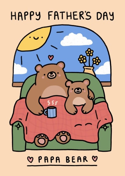 Cute Father’s Day Card - Cosy Bears created by Wren & Wilson