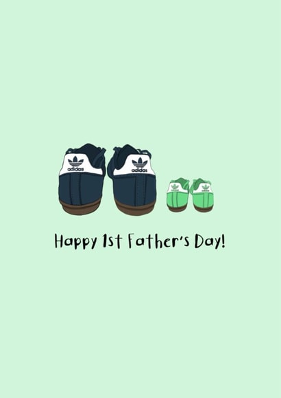 Cool First Father's Day Card - Trainer Loving Father's Day - First Father's Day created by Becca Davis 