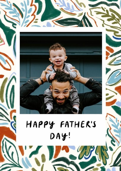 Pretty Father's Day Card - Paisley Patterned Border created by Lauren Barclay