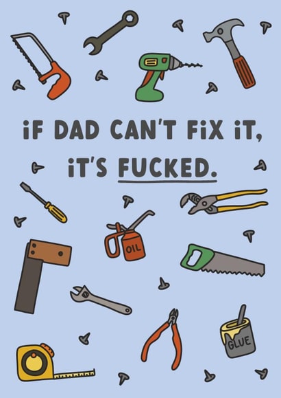 Father's Day Card | If Dad Can't Fix It created by Sarah Harding