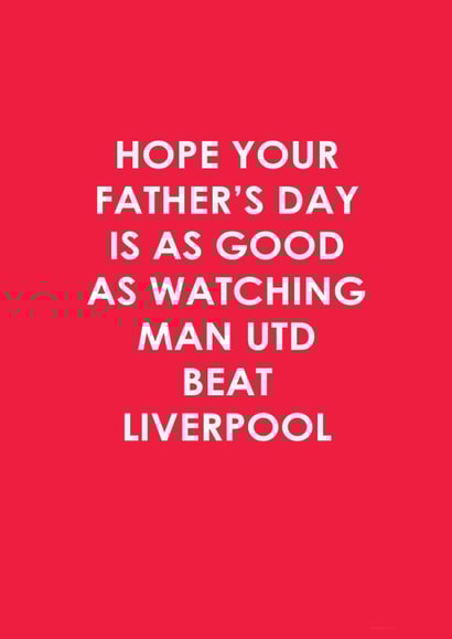 Father's Day - Dad - Funny - Man Utd - football created by The Boy and the Bear