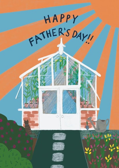 Classic Father's Day Card - Gardening - Shed created by martha and hepsie ltd