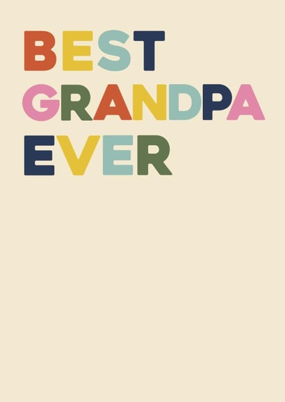 Classic Father's Day Card – Best Grandpa Ever created by Bonne Nouvelle