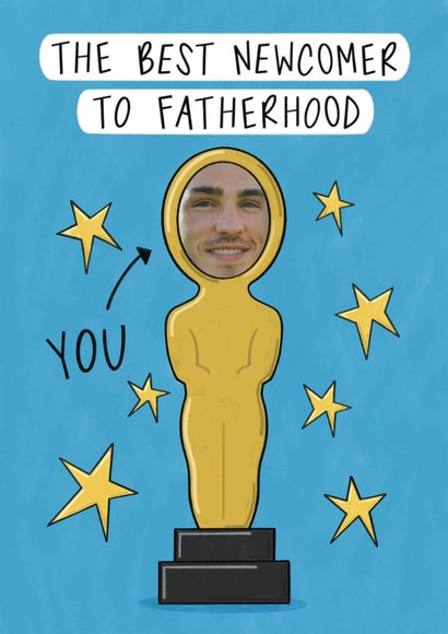 Funny Father's Day Card - Oscar - Best New Dad created by Muses & May 